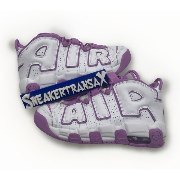 New Nike Air More Uptempo Fuchsia GS Pink White Size 6Y/7.5W FN6976 100 NB - Picture 1 of 6